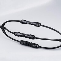 IP67 MC4-Y4 Solar Panels Cable Socket Plug Connector - 1 Pair 3 Branch Y Type - 2