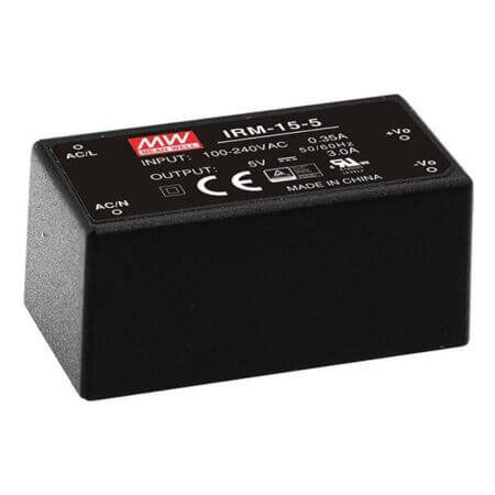 IRM-15-05 CONVERTER AC/DC 5V 3A MEAN WELL - 1