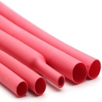 Isıyla Daralan Makaron 5mm Kırmızı 1Metre - 1