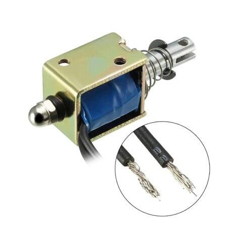 JF-0520B DC24V 4N 10mm Push-Pull Permeable Electromagnet Lock - 2