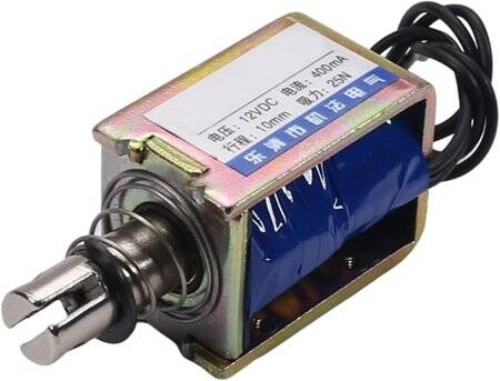 JF-1040B DC6V 25N 10mm Push-Pull Permeable Electromagnet Lock - 1
