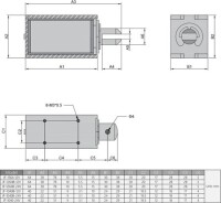 JF-1040B DC6V 25N 10mm Push-Pull Permeable Electromagnet Lock - 5