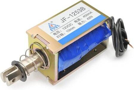 JF-1253B DC6V 42N 10mm Push-Pull Permeable Electromagnet Lock - 1