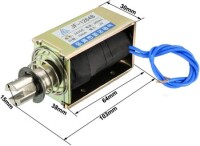 JF-1264B DC24V 55N 10mm Permeable Electromagnet Lock - 2