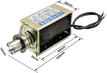 JF-1564 DC24V 55N 10mm Frame Type Electromagnet Lock - 2