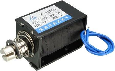 JF-1578B DC6V 5KG 15mm Push-Pull Permeable Electromagnet Lock - 1
