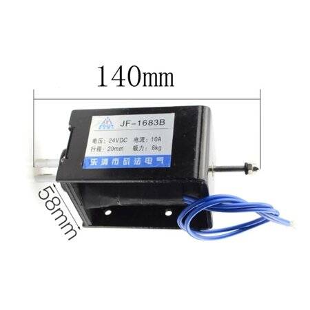 JF-1683 24V DC 8KG 20mm Çerçeve Tipi Elektromıknatıs Kilit - 2