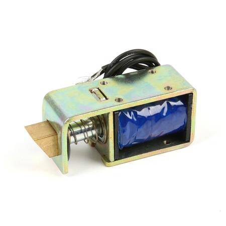 JF-S0837DL DC 12V 1A 10mm Stroke 15N Force Open Frame Type Solenoid For Electric Door Lock - 1