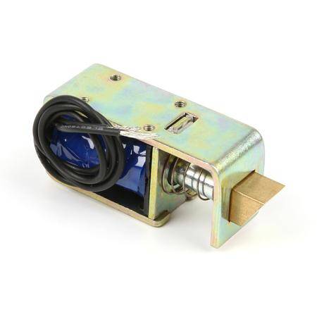 JF-S0837DL DC 12V 1A 10mm Stroke 15N Force Open Frame Type Solenoid For Electric Door Lock - 2