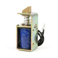 JF-S0837DL DC 12V 1A 10mm Stroke 15N Force Open Frame Type Solenoid For Electric Door Lock - 3