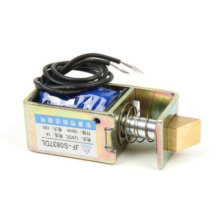 JF-S0837DL DC 12V 1A 10mm Stroke 15N Force Open Frame Type Solenoid For Electric Door Lock - 5
