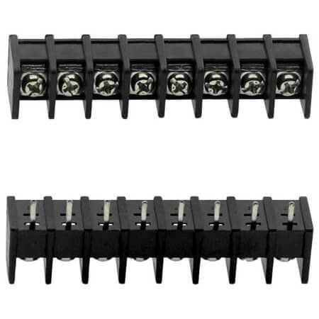 JK35B-825-8P TERM.BLK.8.25MM 8P(1x8) BARRIER TERMINAL BLACK - 1