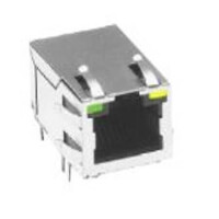 JP011821UNL MODULAR JACK THT R/A 8P8C (RJ45,Ethernet) GRAY - 1
