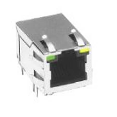 JP011821UNL MODULAR JACK THT R/A 8P8C (RJ45,Ethernet) GRAY - 1