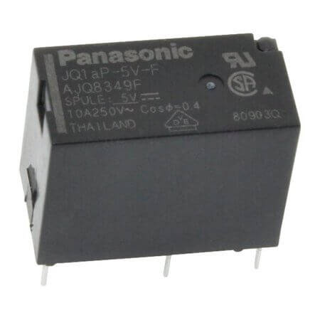 JQ1AP-5V-F RELAY POWER 10A 5VDC 1FormA PANASONIC - 1