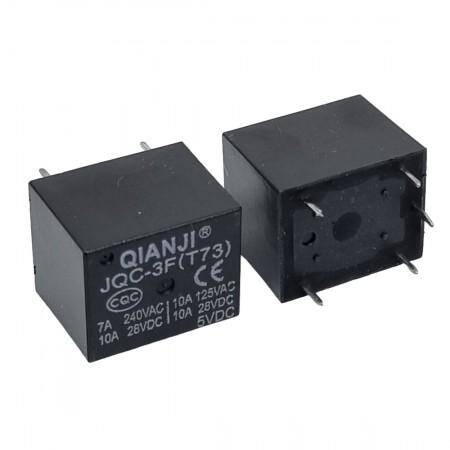 JQC-3F-(T73)-1Z-5VDC RELAY POWER 10A 5VDC 1C PCB TYPE (JS1) 5PIN QIANJI - 2