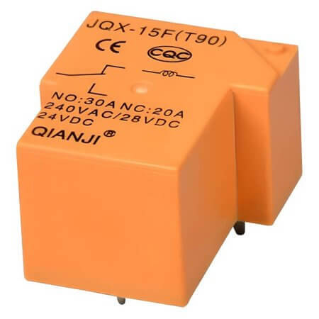 JQX-15F-T90-1H-24VDC RELAY 30A 24VDC 1 Form A SPST-NO PCB TYPE 5PIN - 1