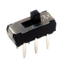 JS202011CQN SWITCH SLIDE 2P2T 300mA 6V On-On THT V/T - 1