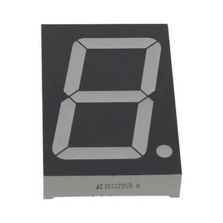 JZ18102BUR-N LED DISPLAY 7 SEGMENT 1DIGIT 45MM - 1