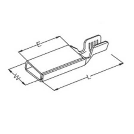 K000063BS0 CONN. WIRE CRIMP W:6.3xL:21.2xE:12.80 - 1