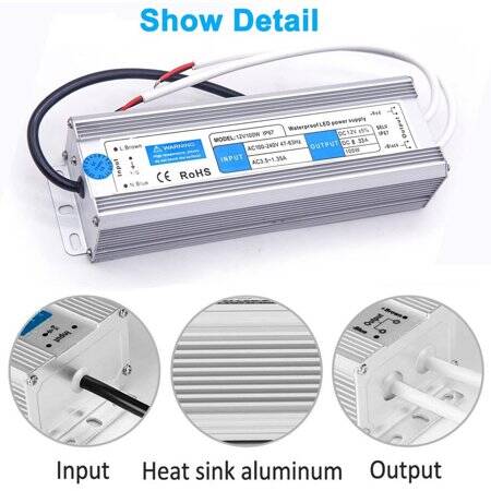 Kablolu Kabin Işıkları İçin 100W 12V 8.3A Özel Güç Kaynağı - 3