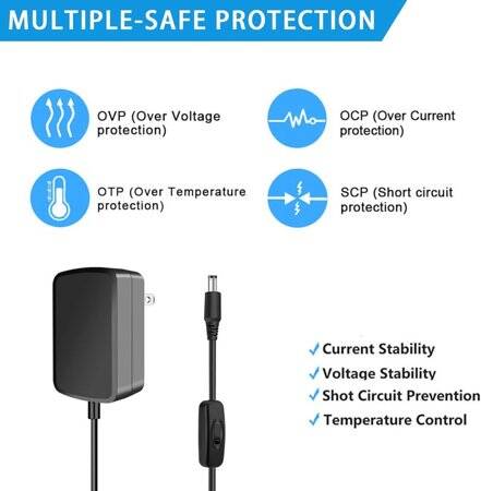Kablolu Kabin Işıkları İçin 24W 12V 2A Özel Güç Kaynağı - 4