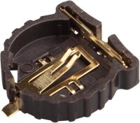 Kahverengi CR1220PCB Tipi Pil Tutucu Altın Ayak - 2