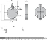 Kahverengi CR2032-BS-10 PCB Tipi Pil Tutucu Altın Ayak - 3