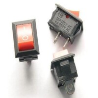 KCD1-101 Işıksız On-Off Anahtar Siyah 6A 250V 2 Pinli - 1
