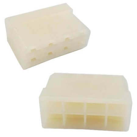 KE 3210 CON.T.B.8.20MM 8PIN(2x4) FEMALE TRANSPARENT - 1