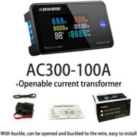 KEWEISI KWS-AC300-100A Digital Electricity Meter Voltmeter Ammeter Measurement Open CT - 2