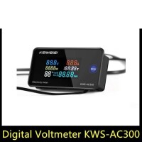 KEWEISI KWS-AC300-20A Digital Electricity Meter Voltmeter Ammeter With CT AC 50~300V Power Current Voltage Temperature Measurement - 2