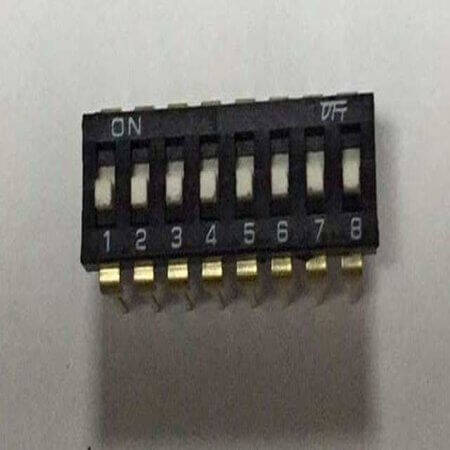 KF1027A-08P-LG-DFT-01B SWITCH DIP 8 Pos. SPST 25mA 24VDC THT V/T - 1