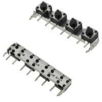 KFC-A06-3.85X4 SWITCH TACT 6X6MM 5MM THT R/A 8 PIN - 1