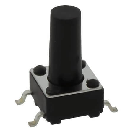 KFC-A06-T-1-11R- SWITCH TACT 6x6MM 11MM 260gf SMT V/T - 1