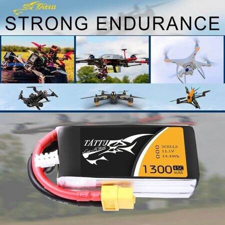 Kırmızı 1300 MAH 2 S 7.4 V 25C Yüksek Güç Yüksek Kaliteli Model Uçak LIPO Pil XT60 Dişi - 4