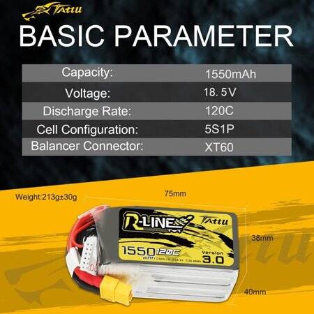Kırmızı 1300 MAH 4 S 14.8 V 25C Yüksek Güç Yüksek Kaliteli Model Uçak LIPO Pil JST Dişi - 2