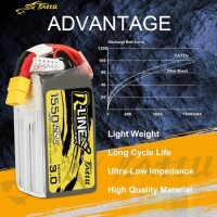 Kırmızı 1300 MAH 4 S 14.8 V 25C Yüksek Güç Yüksek Kaliteli Model Uçak LIPO Pil JST Dişi - 4