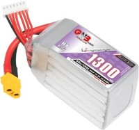 Kırmızı 1300 MAH 6 S 22.2 V 25C Yüksek Güç Yüksek Kaliteli Model Uçak LIPO Pil JST Dişi - 1