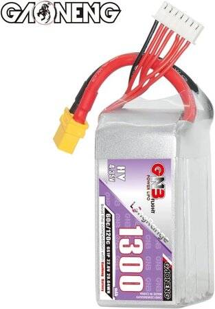 Kırmızı 1300 MAH 6 S 22.2 V 25C Yüksek Güç Yüksek Kaliteli Model Uçak LIPO Pil JST Dişi - 2