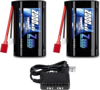 Kırmızı 1500 MAH 2 S 7.4 V 25C Yüksek Güç Yüksek Kaliteli Model Uçak LIPO Pil JST Dişi - 1