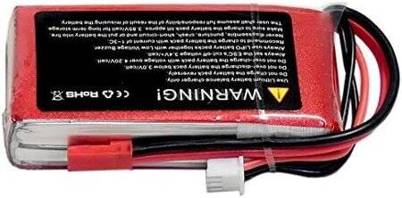 Kırmızı 1500 MAH 2 S 7.4 V 25C Yüksek Güç Yüksek Kaliteli Model Uçak LIPO Pil T Dişi - 3