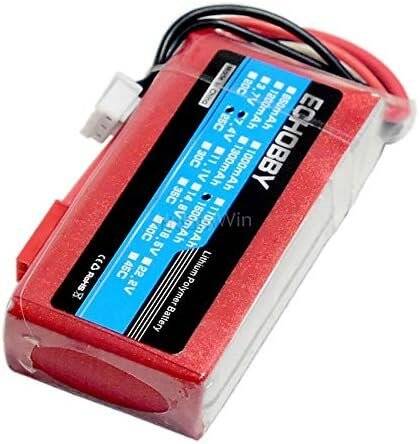 Kırmızı 1500 MAH 2 S 7.4 V 25C Yüksek Güç Yüksek Kaliteli Model Uçak LIPO Pil T Dişi - 5