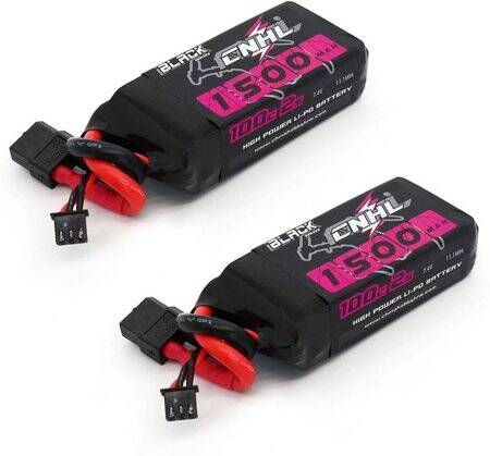 Kırmızı 1500 MAH 2 S 7.4 V 25C Yüksek Güç Yüksek Kaliteli Model Uçak LIPO Pil XT60 Dişi - 1