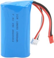 Kırmızı 1500 MAH 2 S 7.4 V 35C Yüksek Güç Yüksek Kaliteli Model Uçak LIPO Pil JST Dişi - 1
