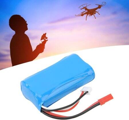 Kırmızı 1500 MAH 2 S 7.4 V 35C Yüksek Güç Yüksek Kaliteli Model Uçak LIPO Pil JST Dişi - 5