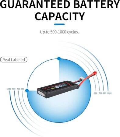 Kırmızı 1500 MAH 3 S 11.1 V 25C Yüksek Güç Yüksek Kaliteli Model Uçak LIPO Pil XT60 Dişi - 5