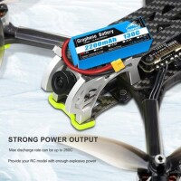 Kırmızı 2200 MAH 2 S 7.4 V 35C Yüksek Güç Yüksek Kaliteli Model Uçak LIPO Pil XT60 Dişi - 5
