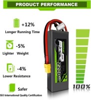 Kırmızı 2200 MAH 3 S 11.1 V 25C Yüksek Güç Yüksek Kaliteli Model Uçak LIPO Pil T Dişi - 3
