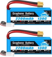 Kırmızı 2200 MAH 3 S 11.1 V 35C Yüksek Güç Yüksek Kaliteli Model Uçak LIPO Pil XT60 Dişi - 1